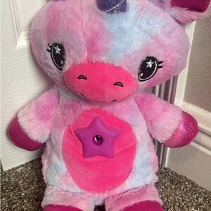 Light up Pink and Blue Plush Unicorn Toy